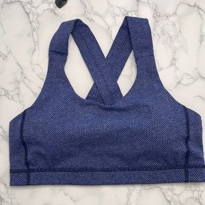 Lululemon Blue Print Sport Bra